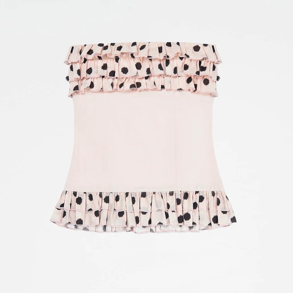 Carmen Says Polka Dot Strapless Top - Picture 3 of 3